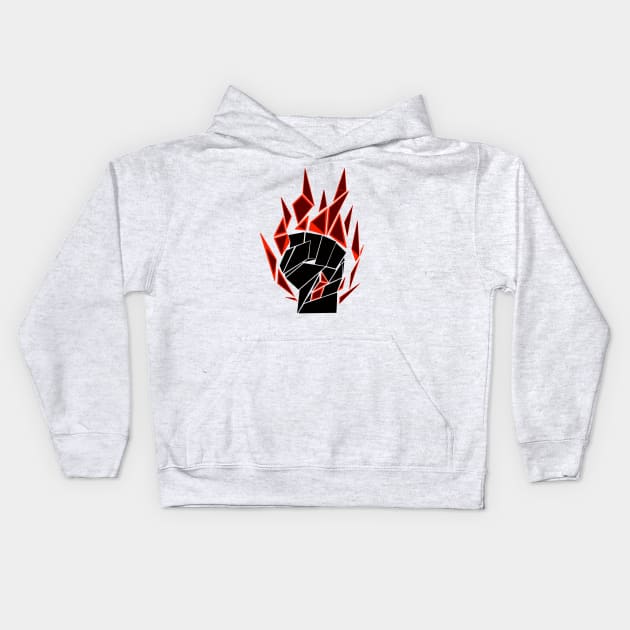 Fire Dragon Punch Kids Hoodie by Jefftheyeti